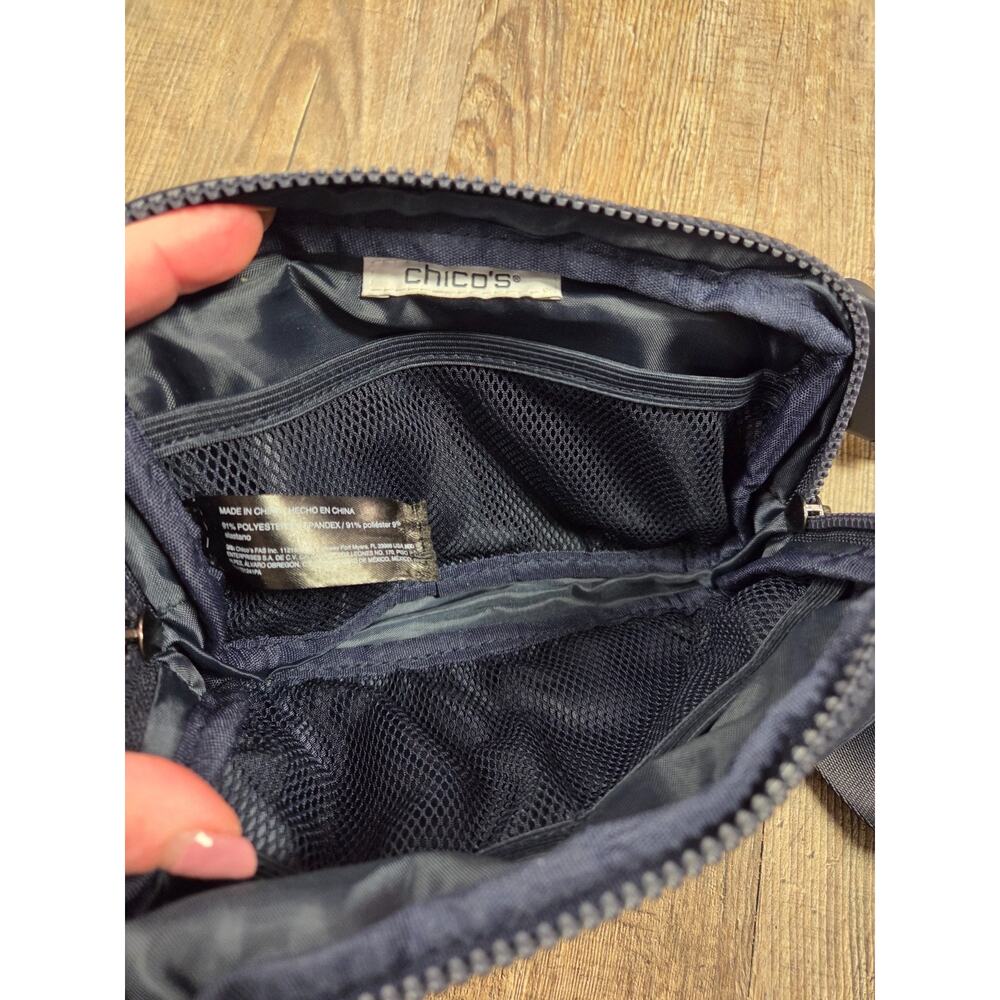 Chico's Navy Blue Belt Bag Fanny Pack Mini Purse - Picture 5 of 5